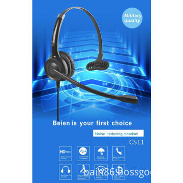 CS11 USB over-ear headset with microphone call center game music headset